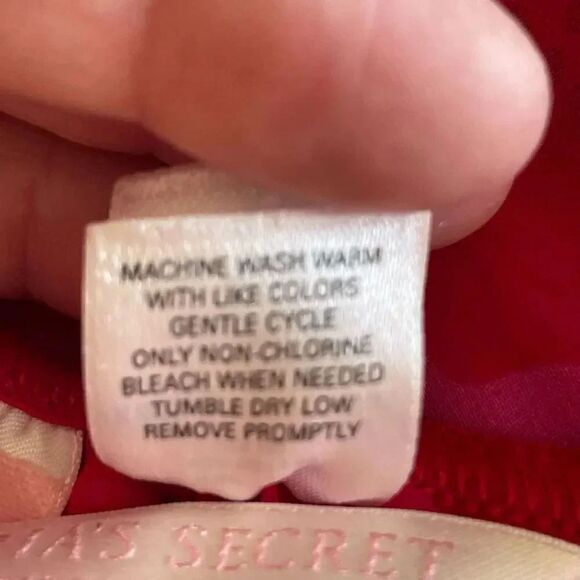 Victoria’s Secret Red Pink Purple Embroidered Babydoll SZ XS # 1610 - Picture 13 of 16